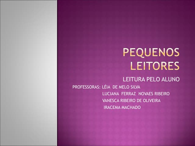 Pequenos leitores