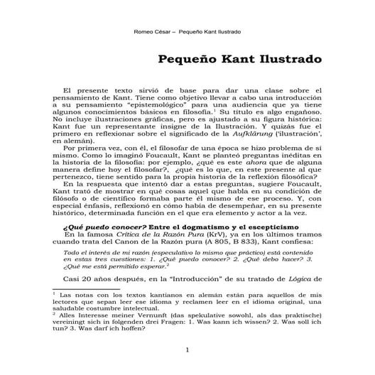 Pequeño kant ilustrado