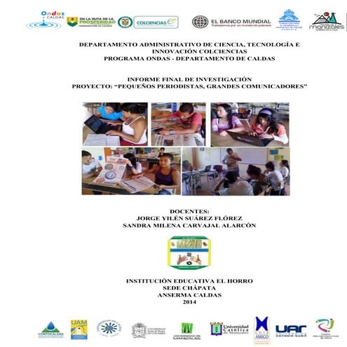 Pequeños Periodistas - Informe de investigación 2014