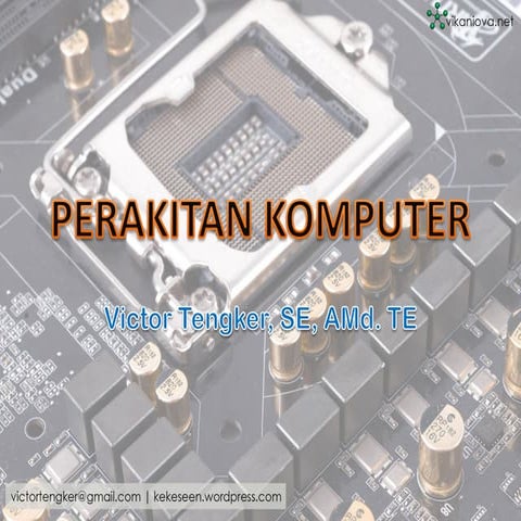 Perakitan komputer tata letak komponen komputer - motherboard