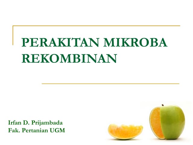 Perakitan Mikroba Perakitan Mikroba .ppt