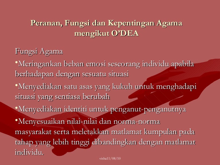 Peranan Fungsi Dan Kepentingan Agama Mengikut O Dea