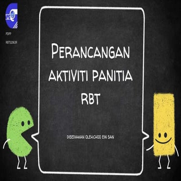Perancangan aktiviti panitia  RBT