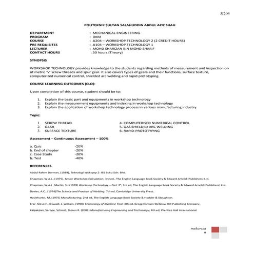 Perancangan Jj204 Doc Science
