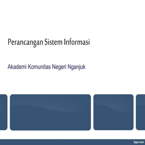 Perancangan sistem informasi