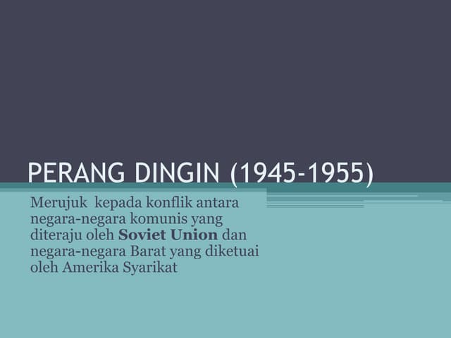 Perang dingin (1945 1955)