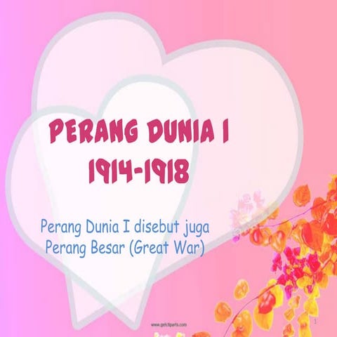 Perang Dunia 1 1914 1918