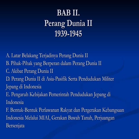 Perang Dunia Ii