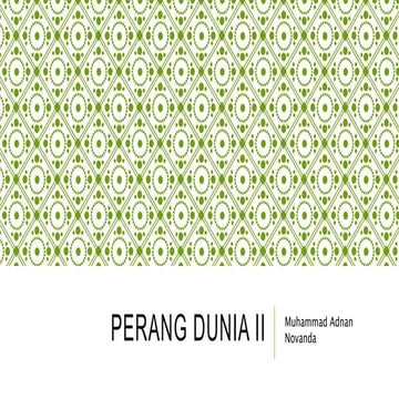 Perang Dunia ke Dua