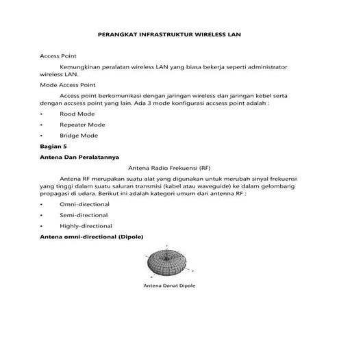 Perangkat Infrastruktur Wireless LAN
