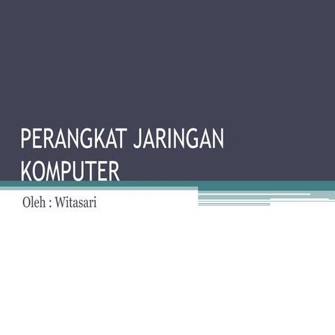 Perangkat jaringan komputer
