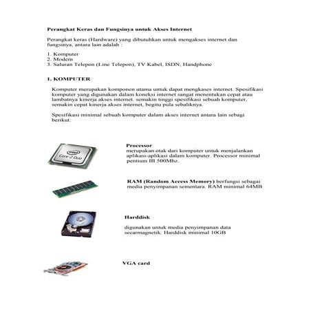 Perangkat keras dan fungsinya untuk akses internet (1)