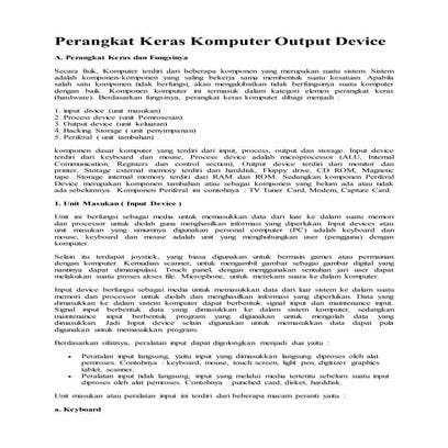 Perangkat keras komputer output