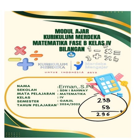 Modul ajar pembelajaran pecahan kelas 3 SD | PDF