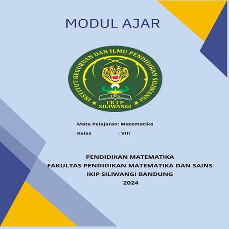 MODUL AJAR SISTEM PERSAMAAN LINEAR DUA VARIABEL (SPLDV)