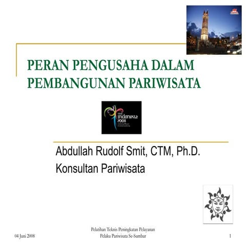 Peran Pengusaha dalam Pembangunan Pariwisata