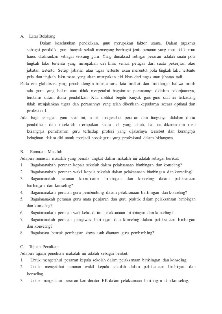 Peran Peronil Sekolah Dlm Plynan Bk