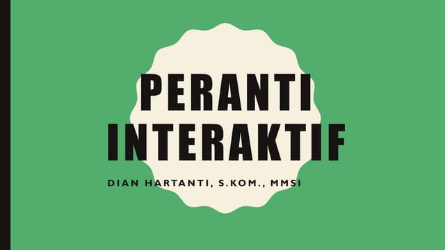 Peranti interaktif