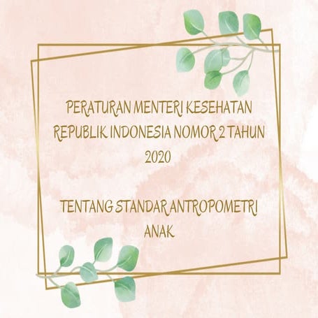 PERATURAN MENTERI KESEHATAN REPUBLIK INDONESIA NOMOR 2 TAHUN 2020
