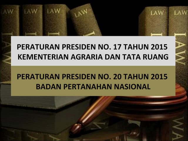 Peraturan presiden nomor 17 tahun 2015