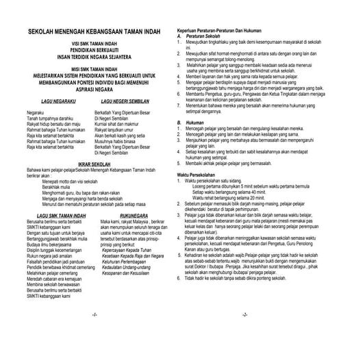 Peraturan sekolah 2017