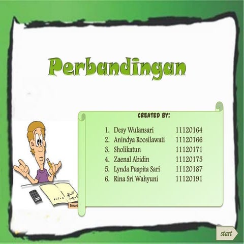 PPT MATEMATIKA Materi RASIO KELAS 6 KURIKULUM MERDEKA | PDF