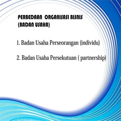Perbedaan badan usaha