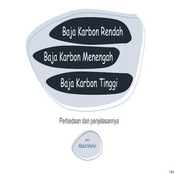 Perbedaan Baja Karbon Rendah, Baja Karbon Menengah, dan Baja Karbon Tinggi