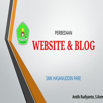 PERBEDAAN WEBSITE & BLOG education siswa smk
