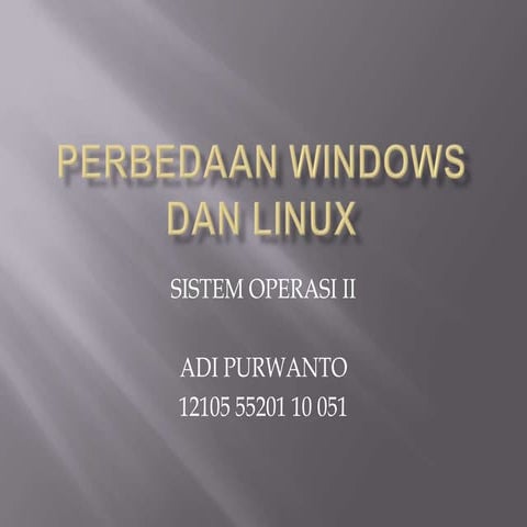 Perbedaan windows dan linux