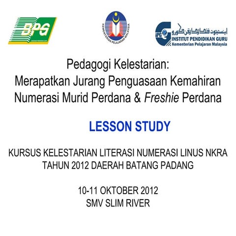 Perbentangan rph 2012