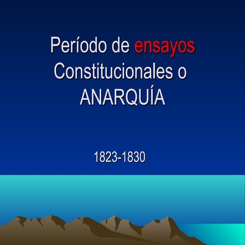 Período de organización de la República en Chile 1823-1830 | PPTX
