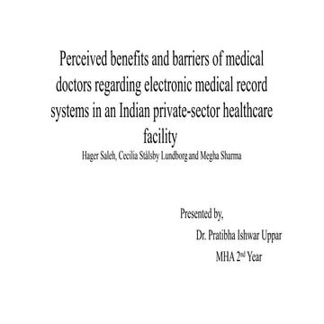 Perceived benefits and barriers of medical doctors regarding.pptx