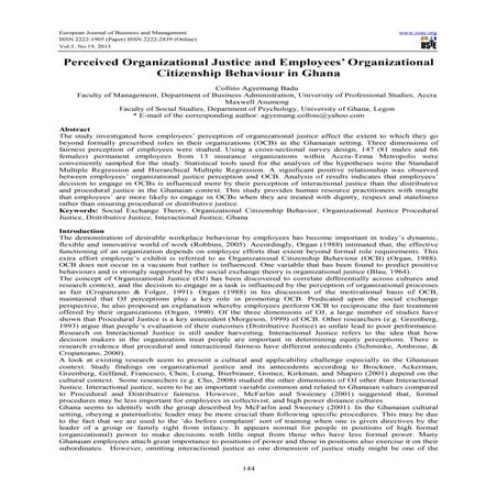 Impact of organizational justice on organizational effectiveness | PDF