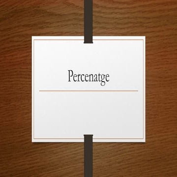 Percenatge