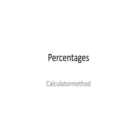 Qwizdom   - Percentages calculatormethod (2)