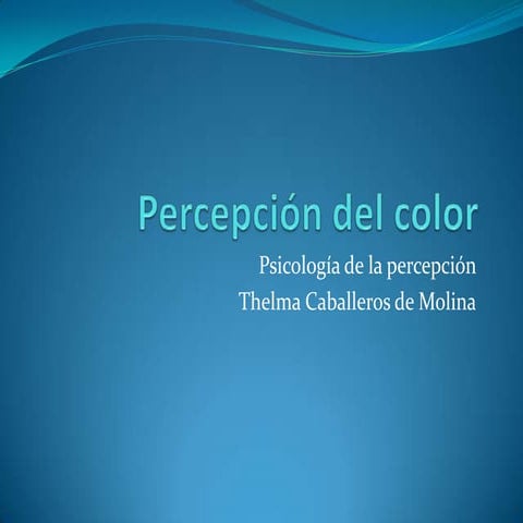 Percepción del color