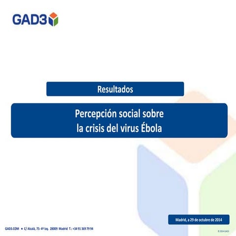 Percepción social sobre  la crisis del virus Ébola