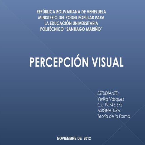 Percepciòn visual