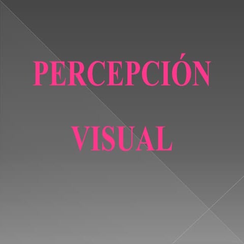 Percepción visual historia | KEY