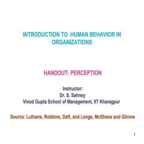 Perception easy explanation for beginners