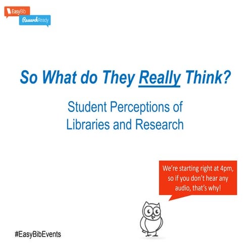 Perceptions of Libraries