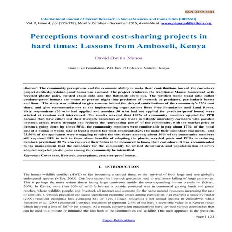 Socio-Economic Conditions of Gujjar and Bakerwal Tribes of Kashmir | PDF