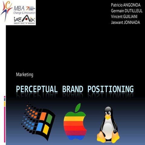 Perceptual brand positioning - OS in France