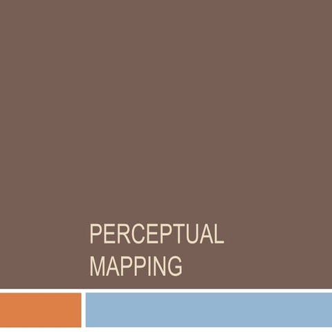 Perceptual mapping