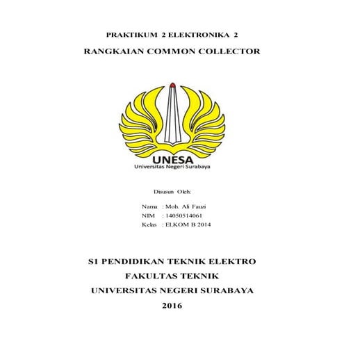 Laporan Percobaan 4 (Common Collector)