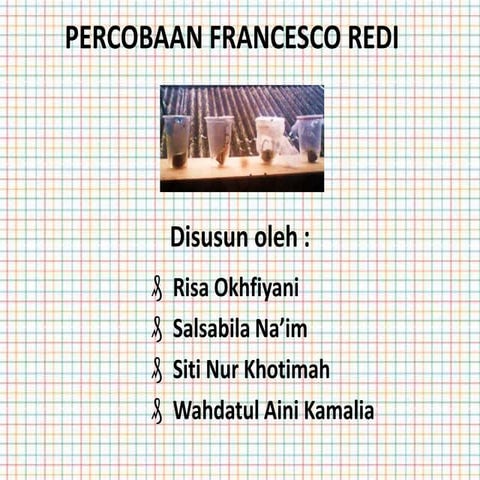 Percobaan francessco redi | PPTX