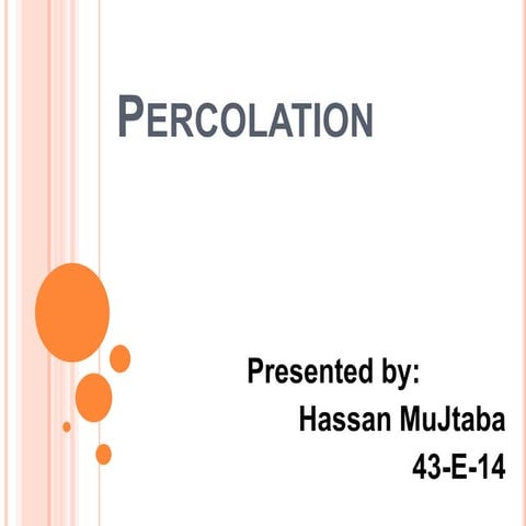 Percolation