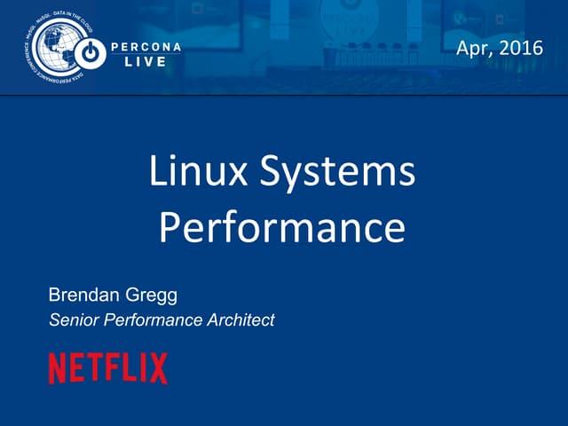 Linux Systems Performance 2016
