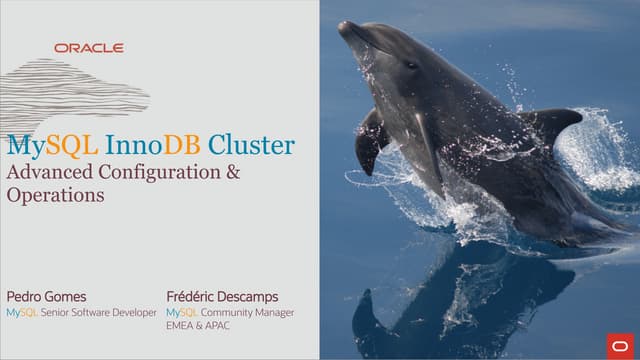 MySQL InnoDB Cluster - Advanced Configuration & Operations